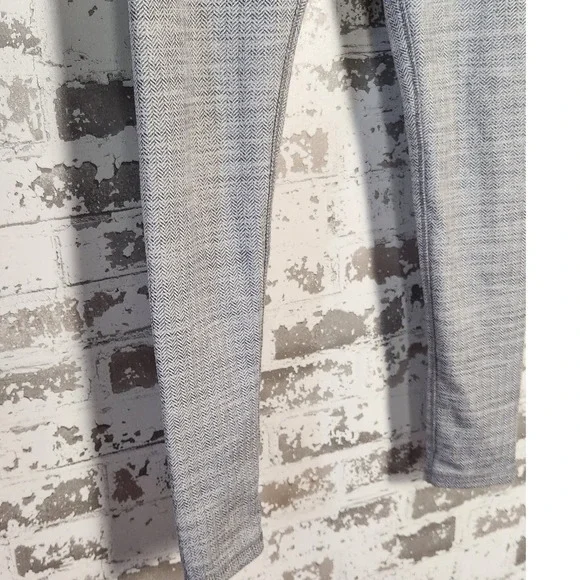 Kyodan Leggings Women's Small Gray Herringbone Athletic Yoga Lounge High Waist - Picture 5 of 16